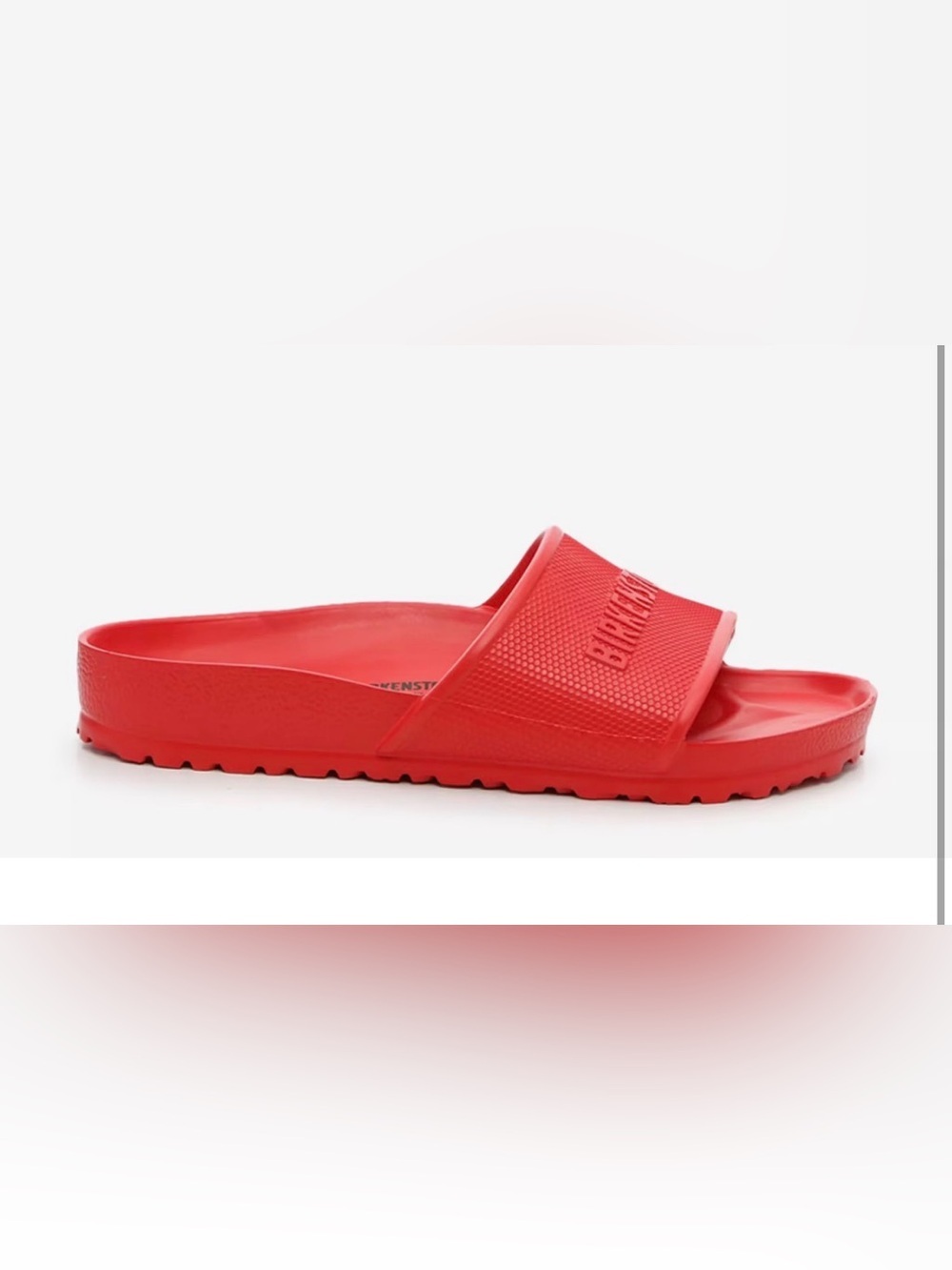 Birkenstock Barbados Red EVA Slide Sandal Sz 45/12-12.5 nwot - Picture 4 of 8